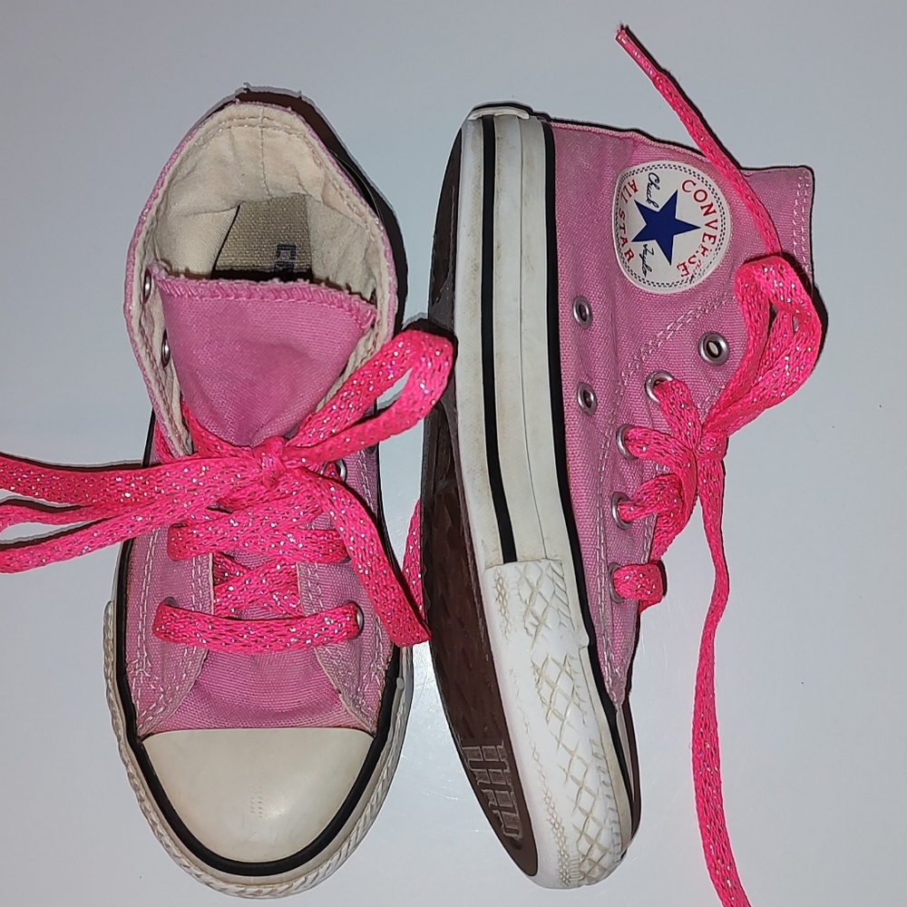 High top Converse Chuck Taylor All Star girls shoes size 12